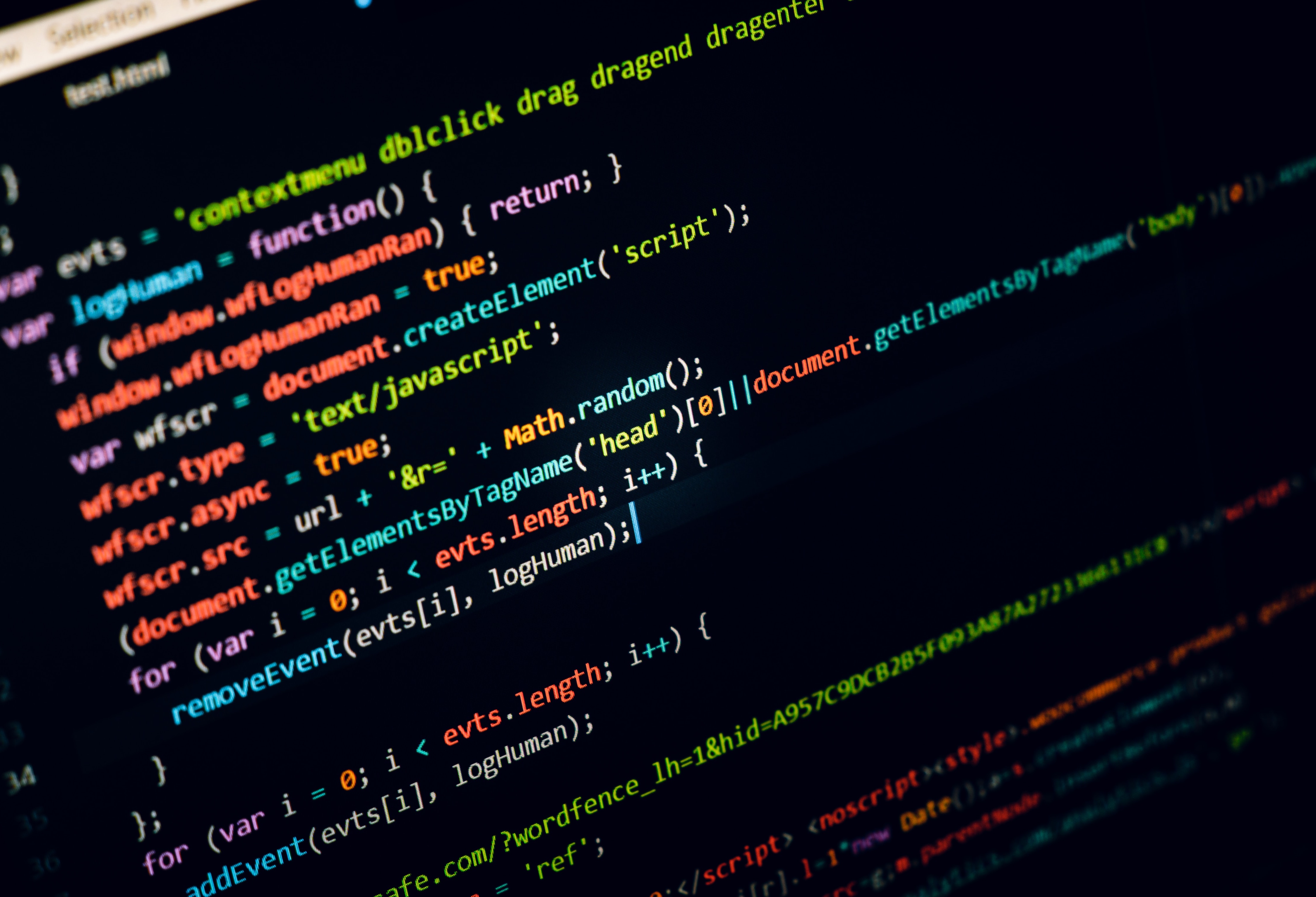 A picture of some code